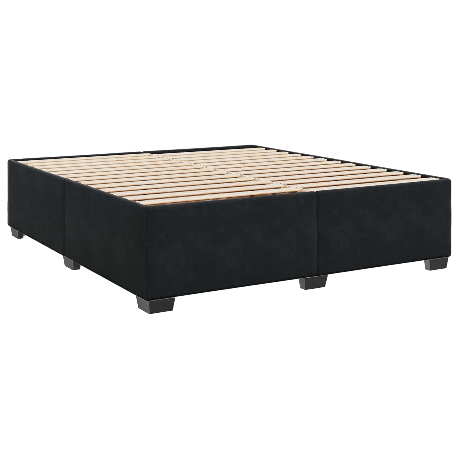 Krevet s box springom, madracem i LED-om Crna 180 x 200 cm