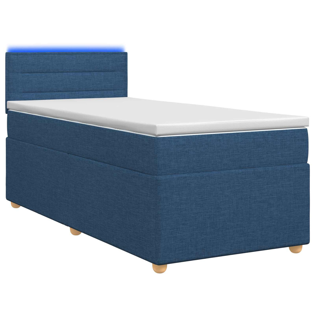 Boxspring krevet s madracem Plava 90 x 200 cm Tkanina