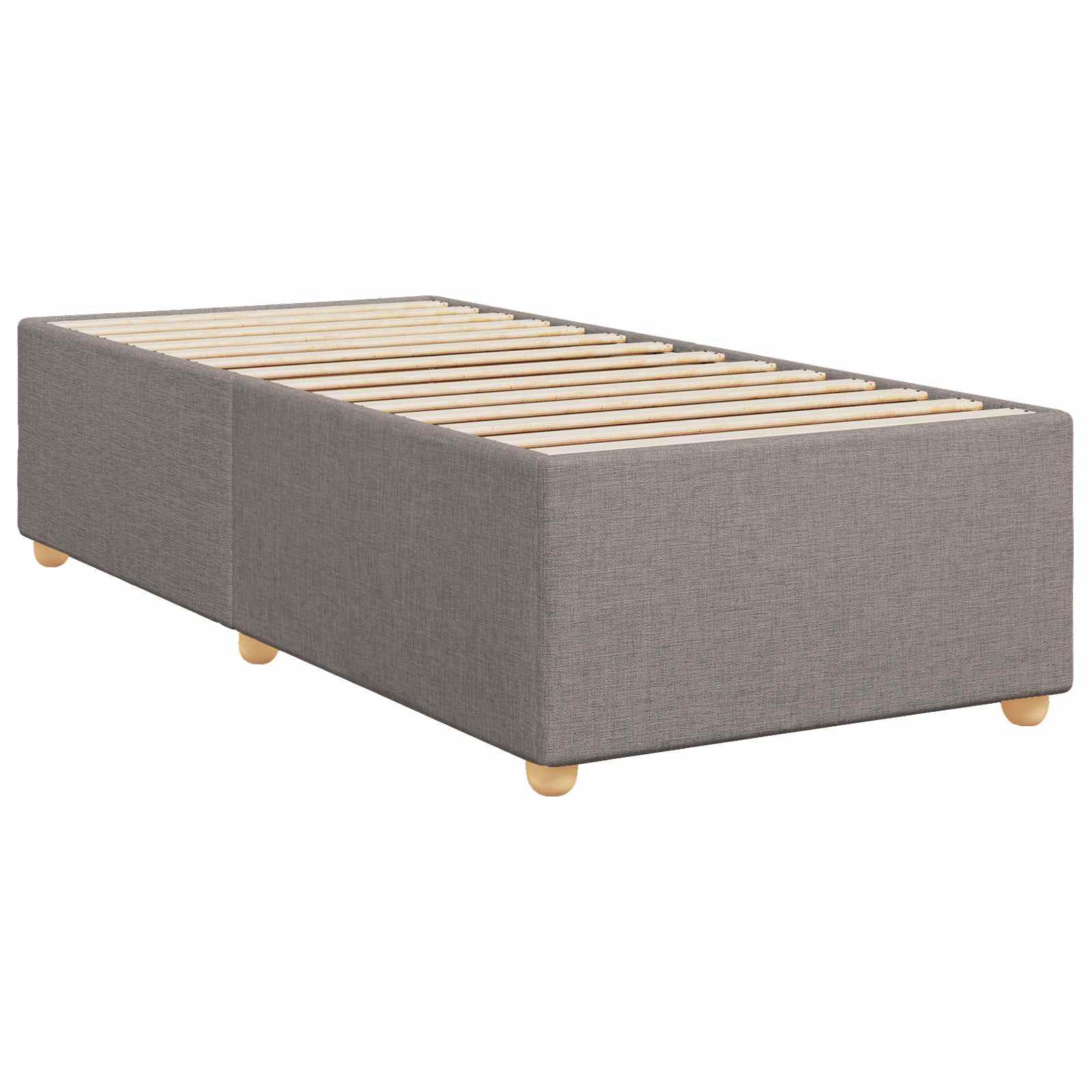 Boxspring krevet s madracem Sivosmeđa 90 x 200 cm Tkanina