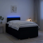 Boxspring krevet s madracem Crna 120 x 190 cm Tkanina