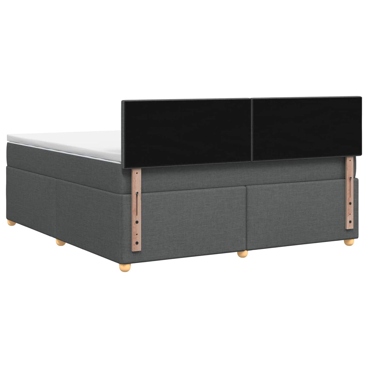 Boxspring krevet s madracem Tamnosiva 180 x 200 cm Tkanina 180 x 200 x 100.5 cm
