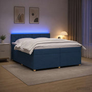 Boxspring krevet s madracem Plava 200 x 200 cm Tkanina
