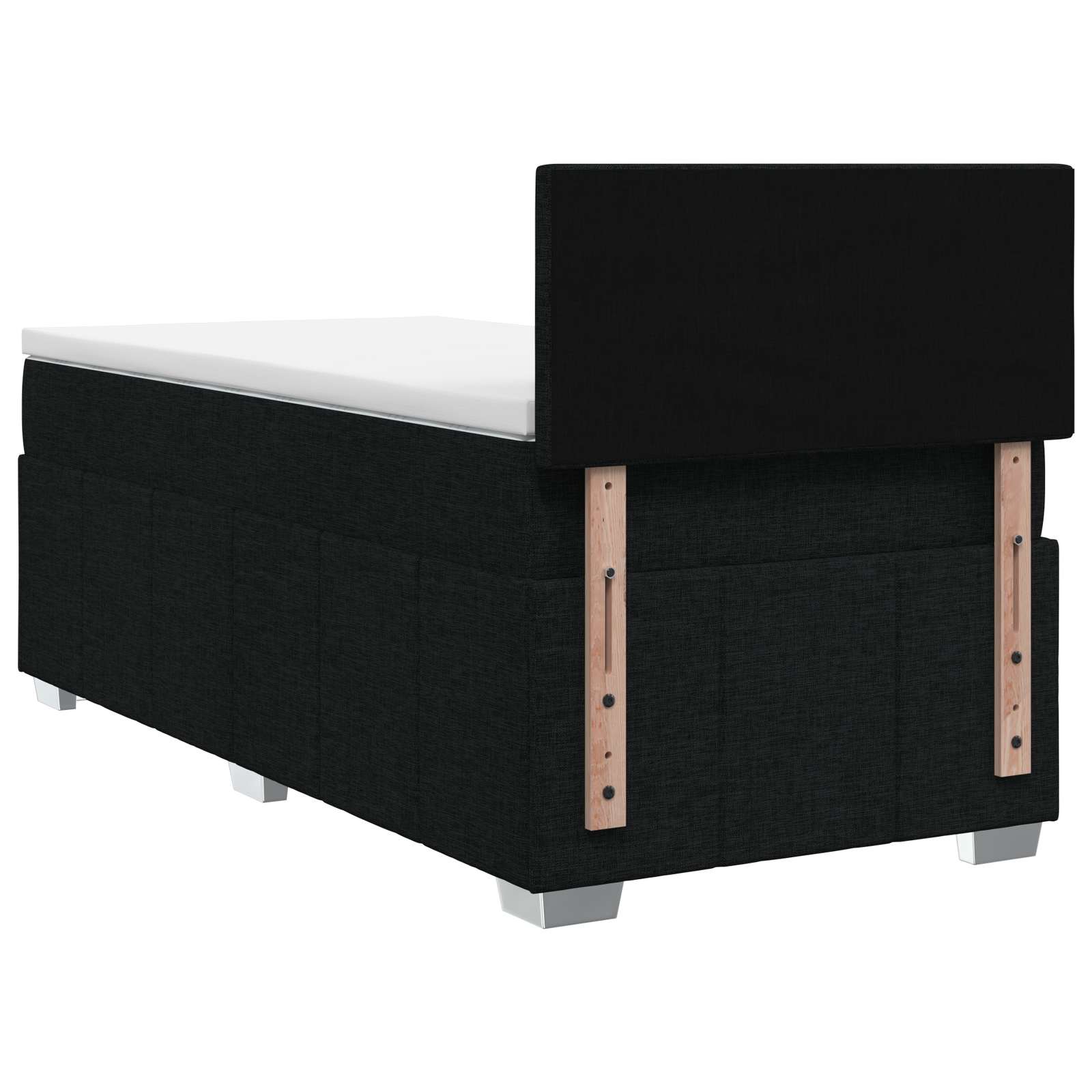 Boxspring krevet s madracem Crna 80 x 200 cm Tkanina