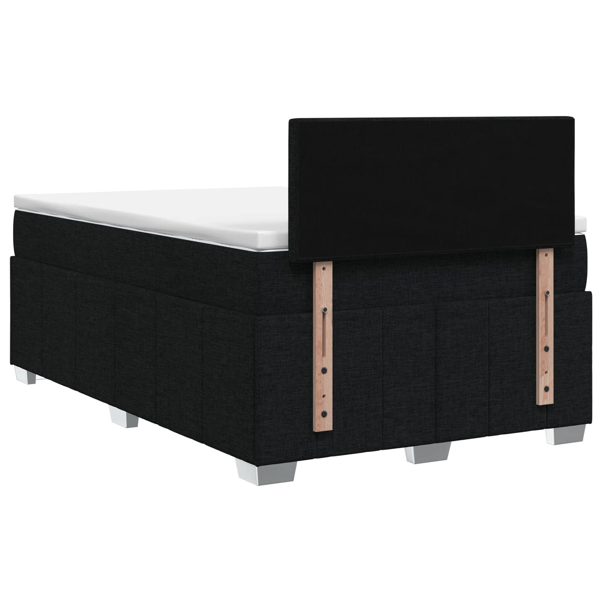 Boxspring krevet s madracem Crna 120 x 190 cm Tkanina