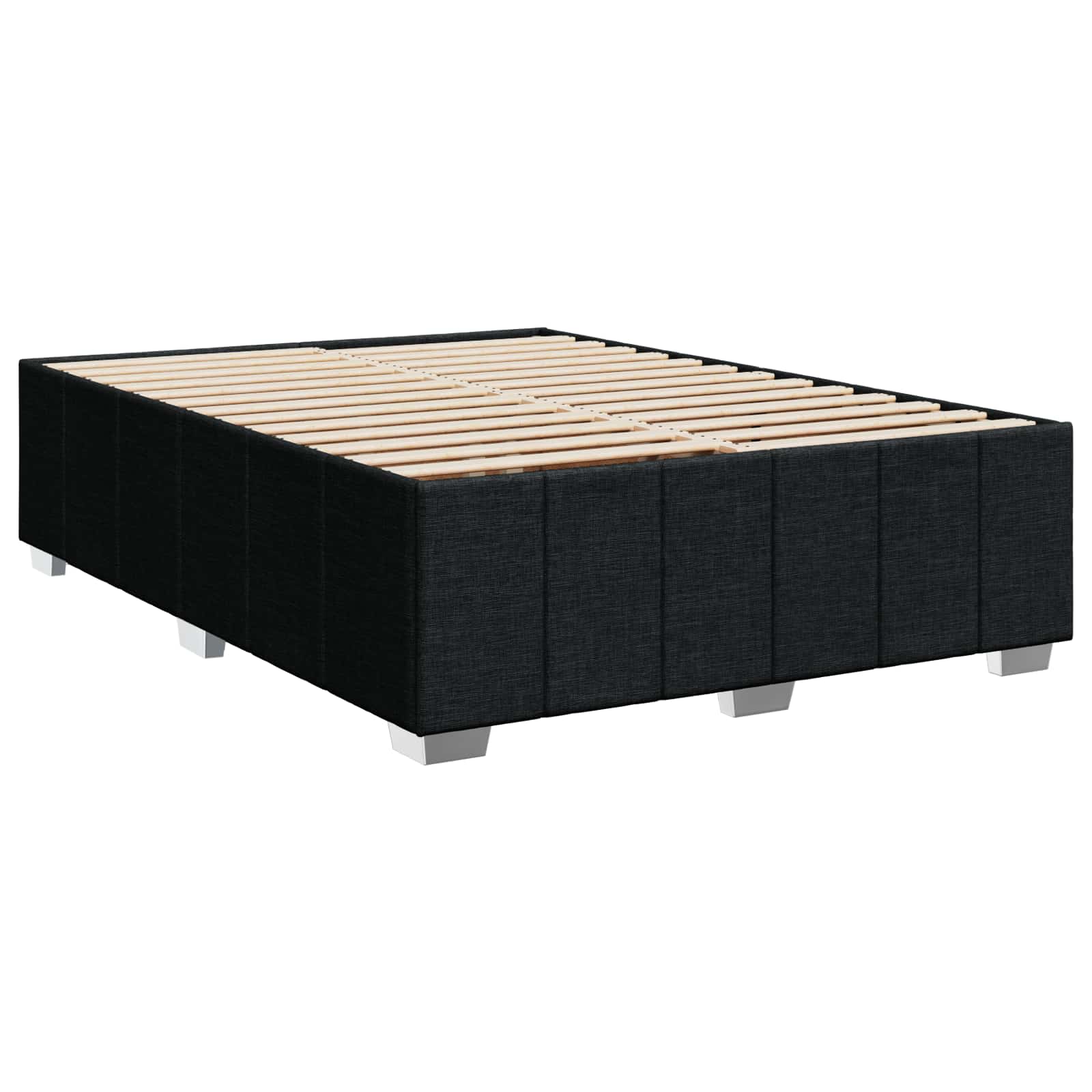 Boxspring krevet s madracem Crna 140 x 190 cm Tkanina