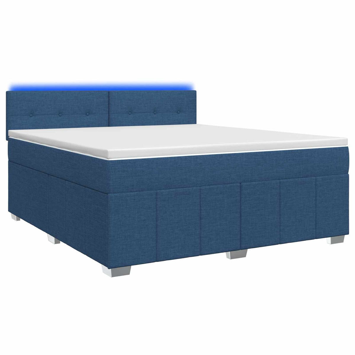 Boxspring krevet s madracem Plava 160 x 200 cm Tkanina
