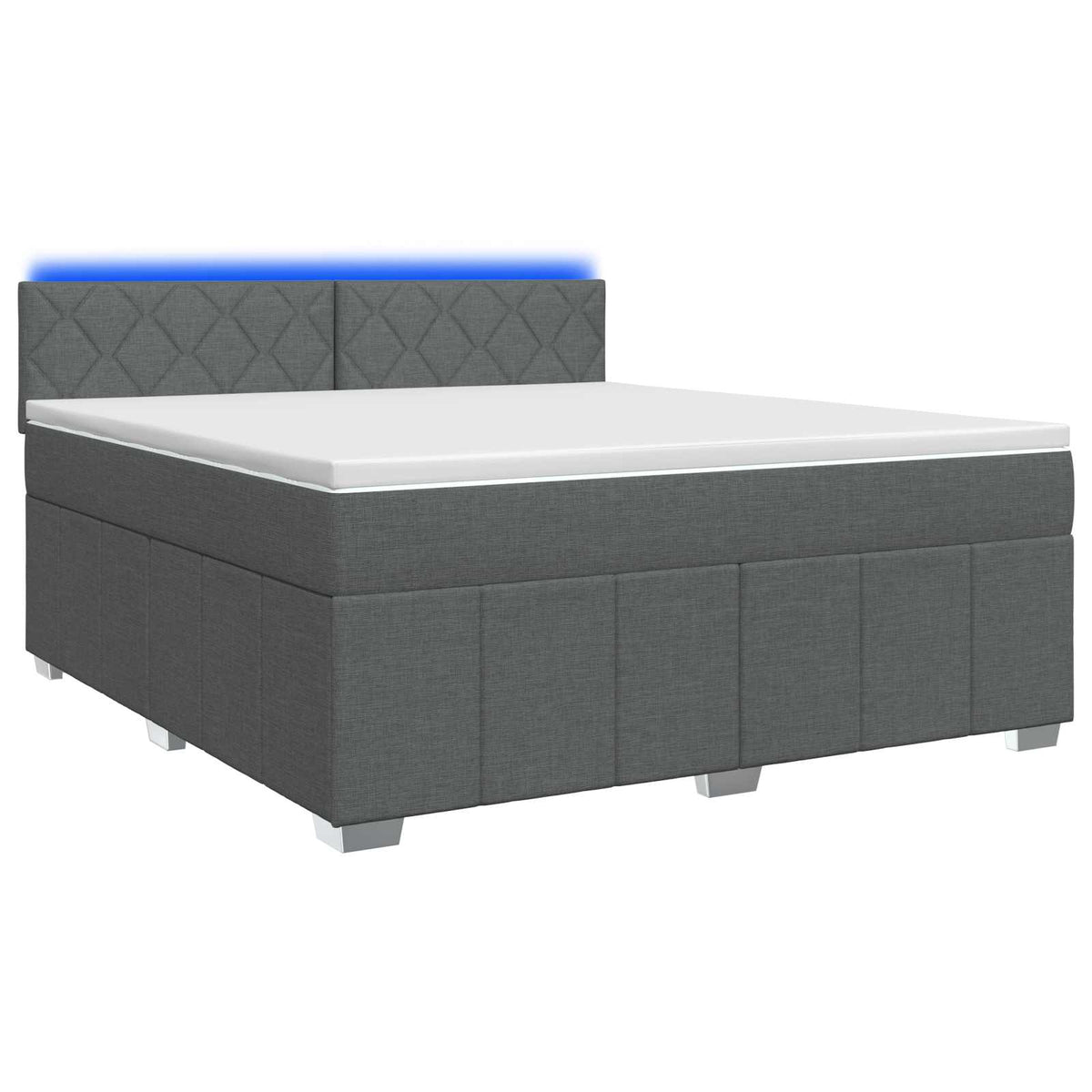 Boxspring krevet s madracem Tamnosiva 180 x 200 cm Tkanina