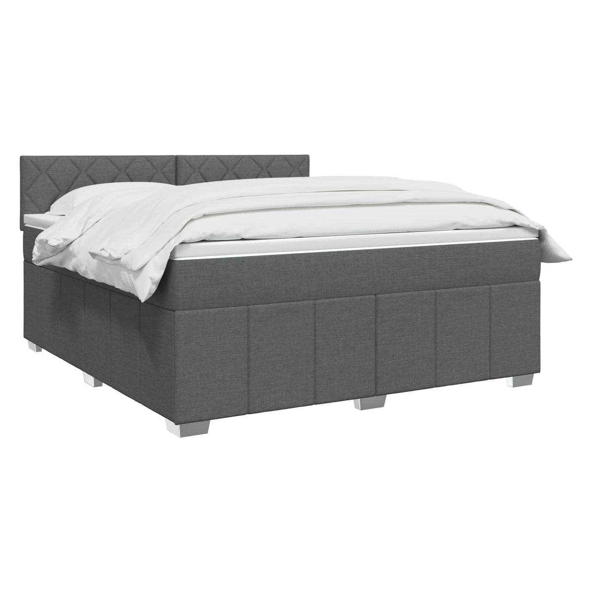 Boxspring krevet s madracem Tamnosiva 180 x 200 cm Tkanina