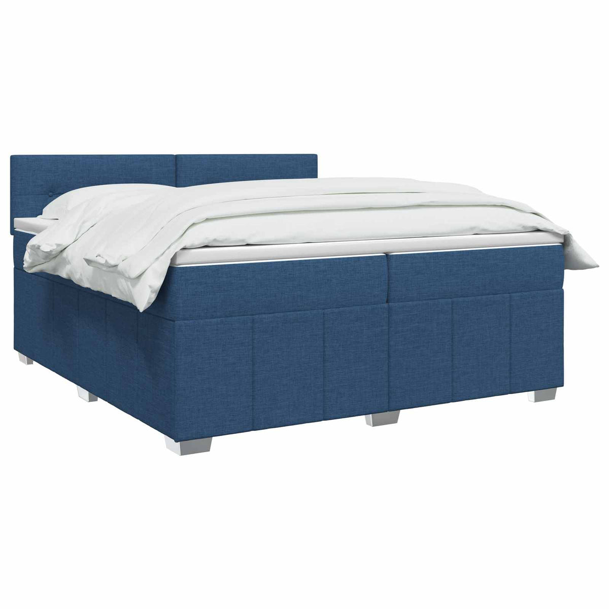 Boxspring krevet s madracem Plava 200 x 200 cm Tkanina