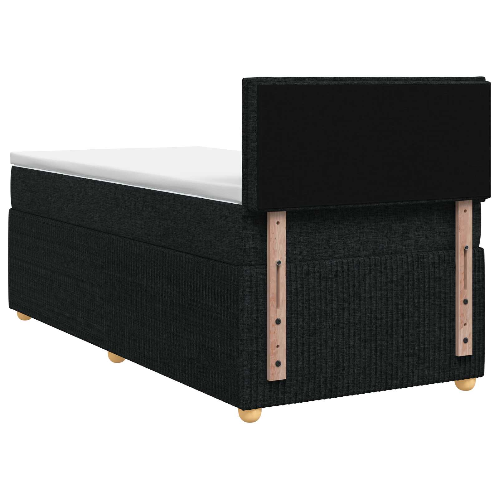 Boxspring krevet s madracem Crna 80 x 200 cm Tkanina