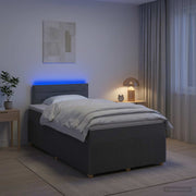 Boxspring krevet s madracem Tamnosiva 120 x 190 cm Tkanina