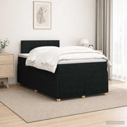Boxspring krevet s madracem Crna 120 x 200 cm Tkanina