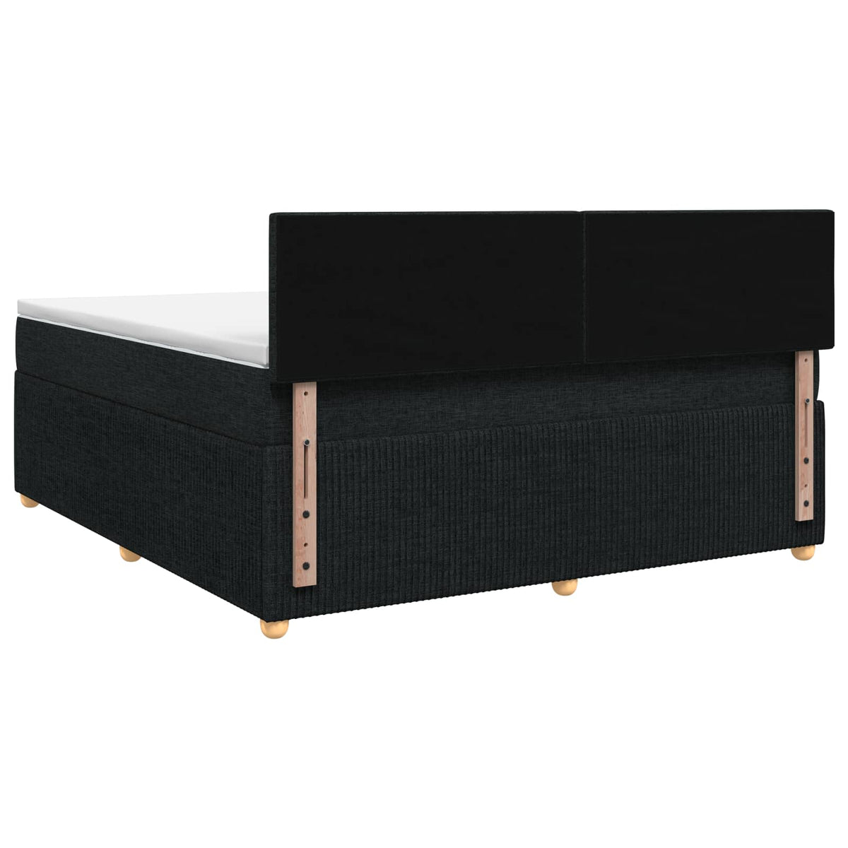 Boxspring krevet s madracem Crna 140 x 200 cm Tkanina