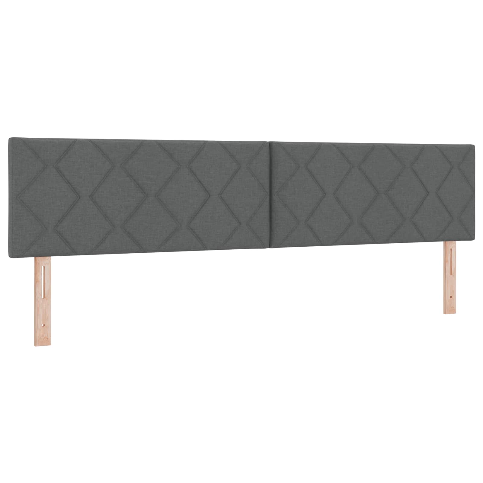 Boxspring krevet s madracem Tamnosiva 200 x 200 cm Tkanina