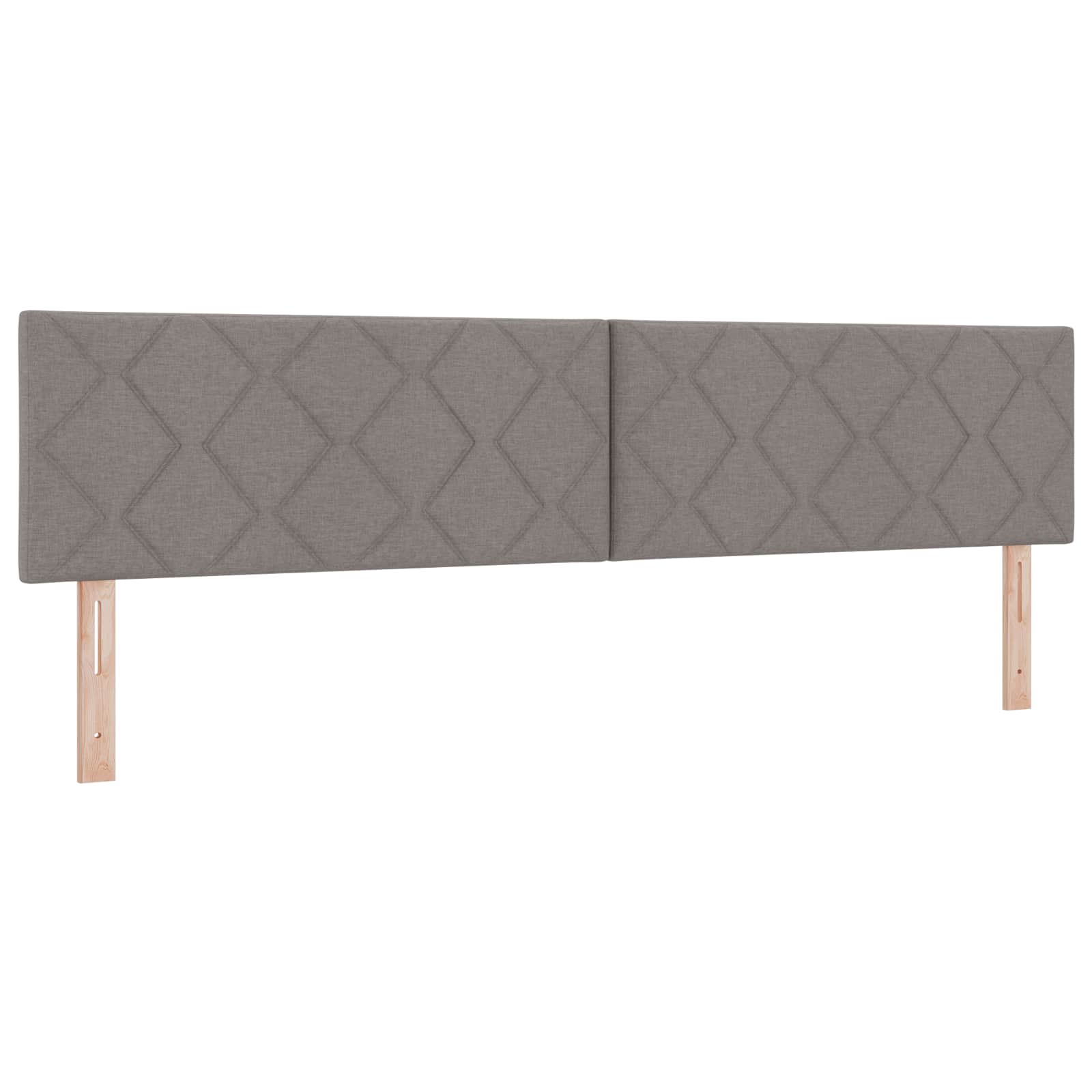 Boxspring krevet s madracem Sivosmeđa 200 x 200 cm Tkanina
