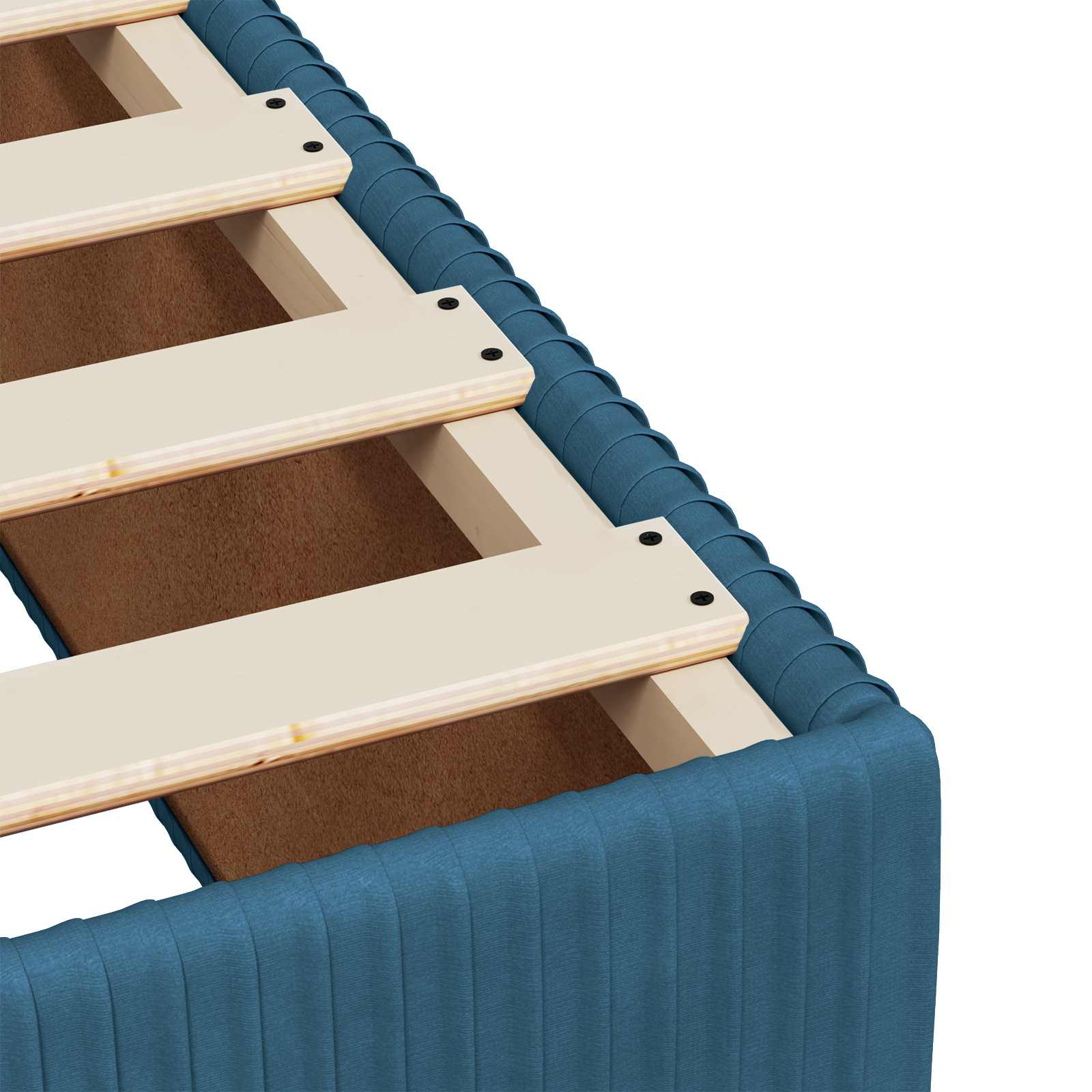 Boxspring krevet s madracem Plava 90 x 190 cm Baršun