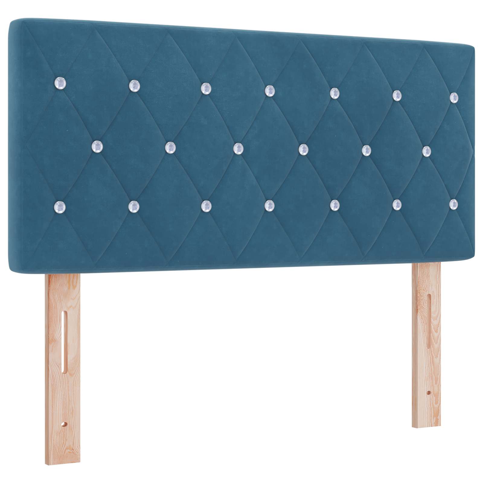 Boxspring krevet s madracem Plava 90 x 200 cm Baršun