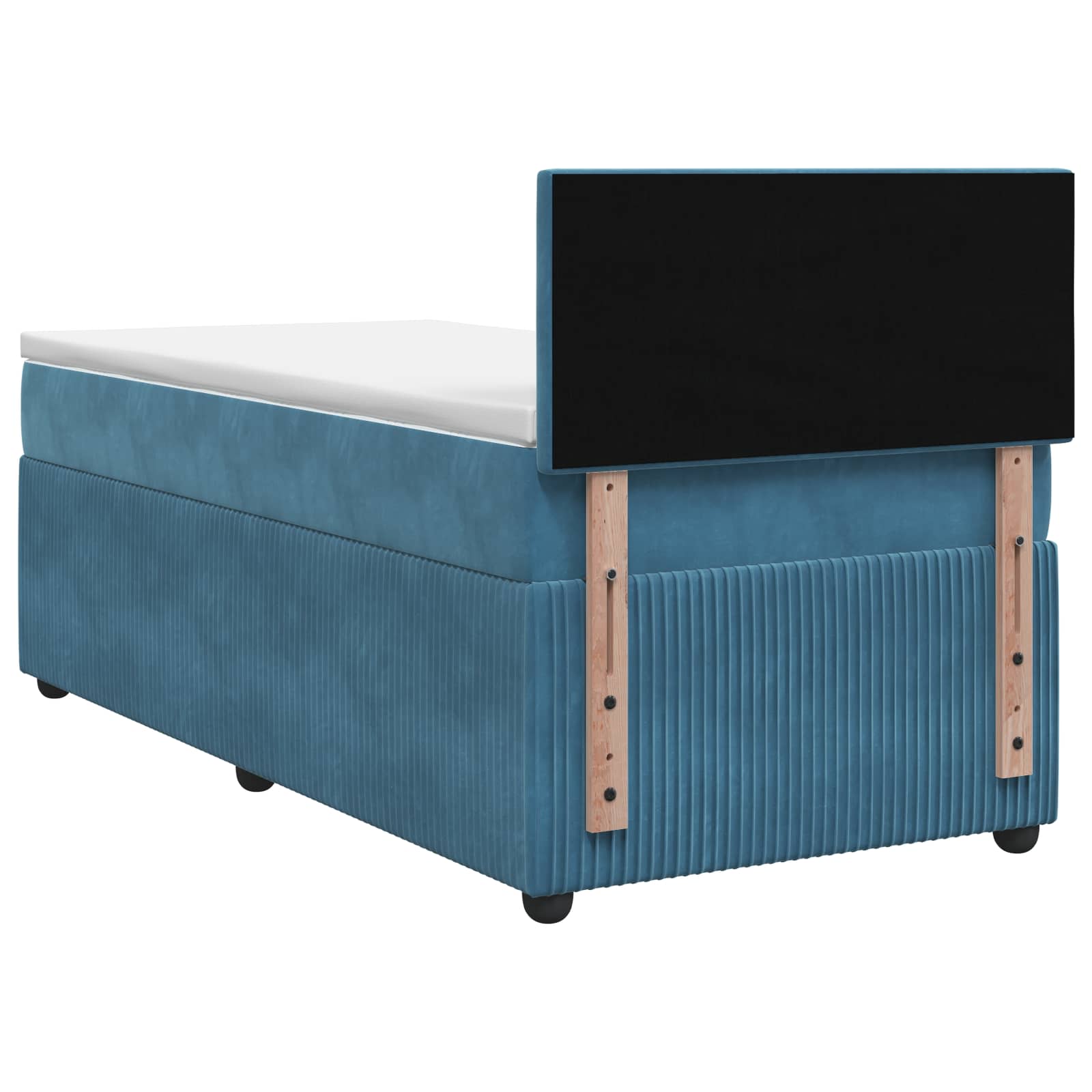 Boxspring krevet s madracem Plava 90 x 200 cm Baršun