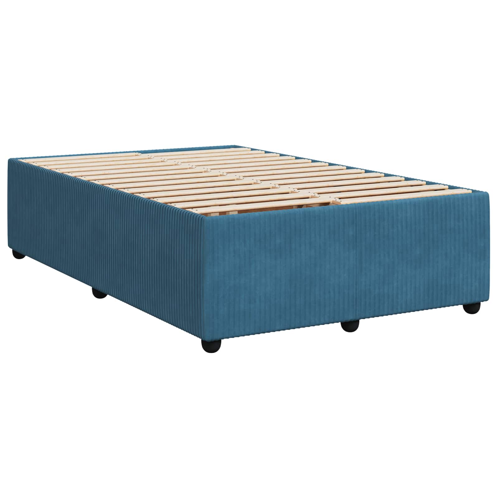 Boxspring krevet s madracem Plava 120 x 190 cm Baršun