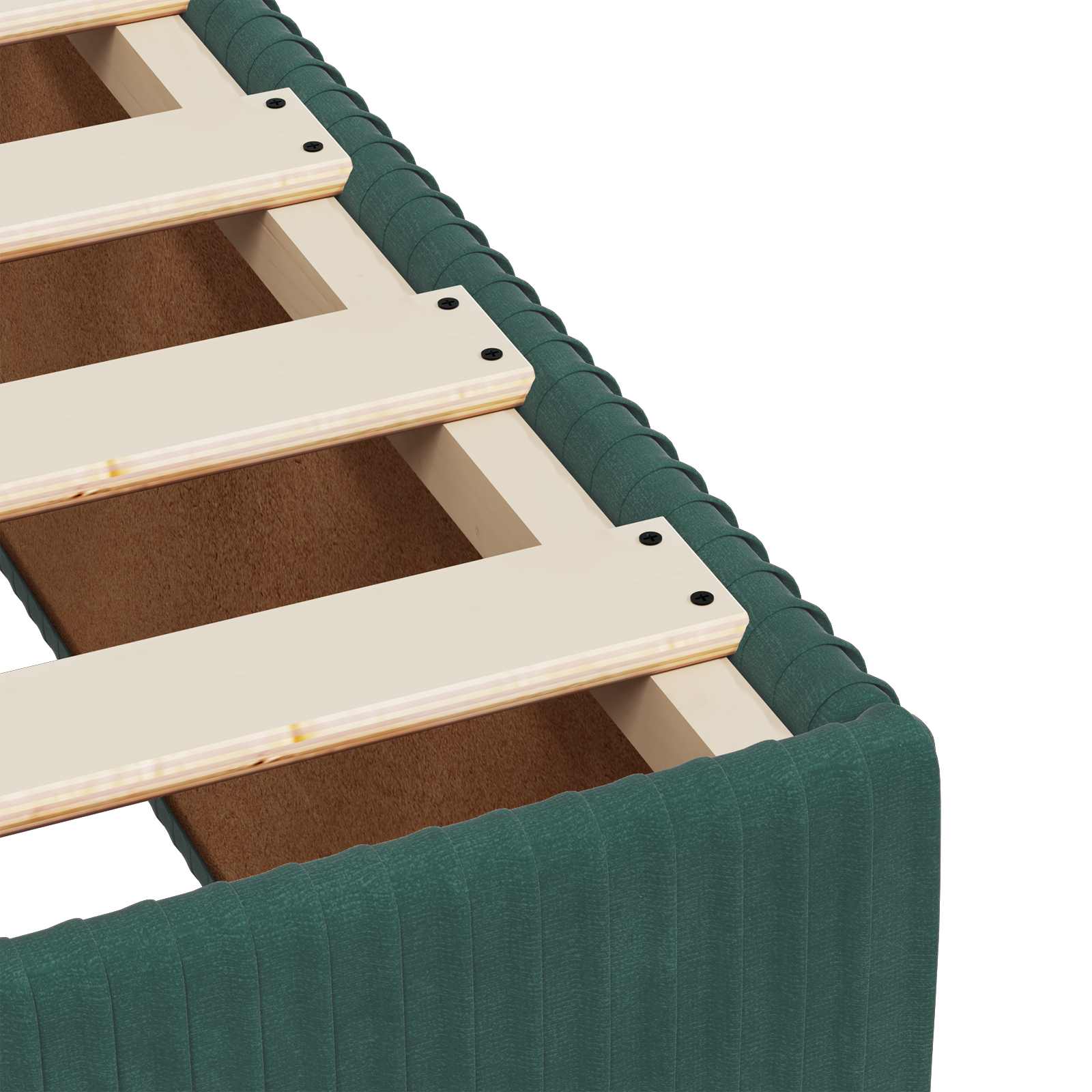 Boxspring krevet s madracem Tamnozelena 120 x 190 cm Baršun