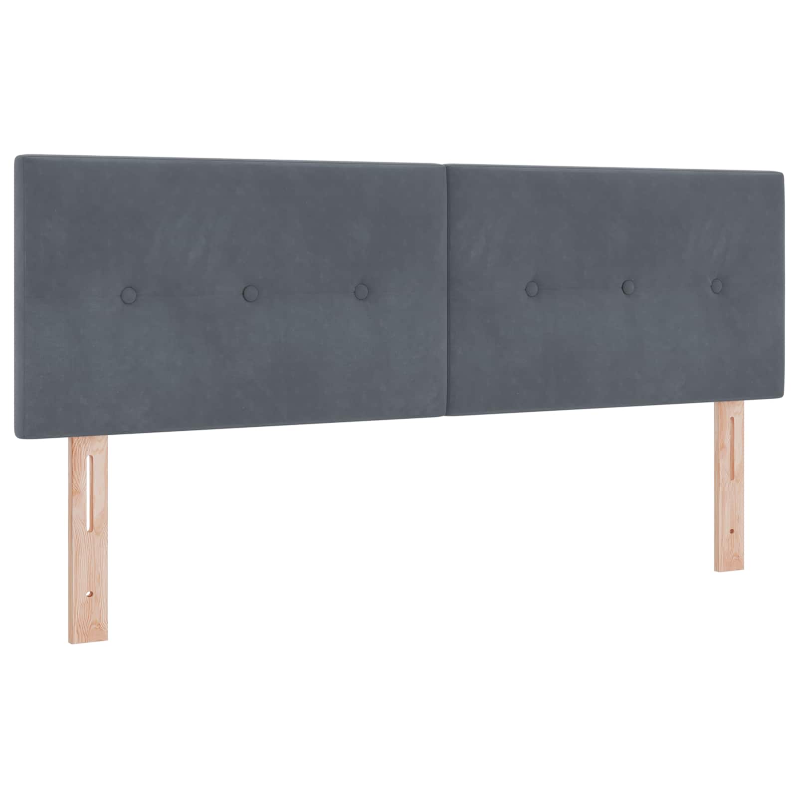 Boxspring krevet s madracem Tamnosiva 140 x 200 cm Baršun