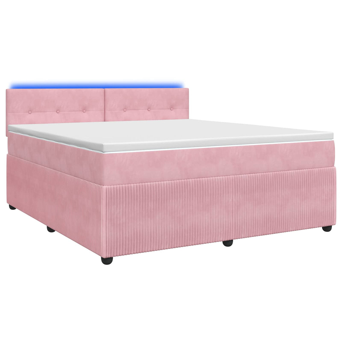 Boxspring krevet s madracem Ružičasta 140 x 200 cm Baršun