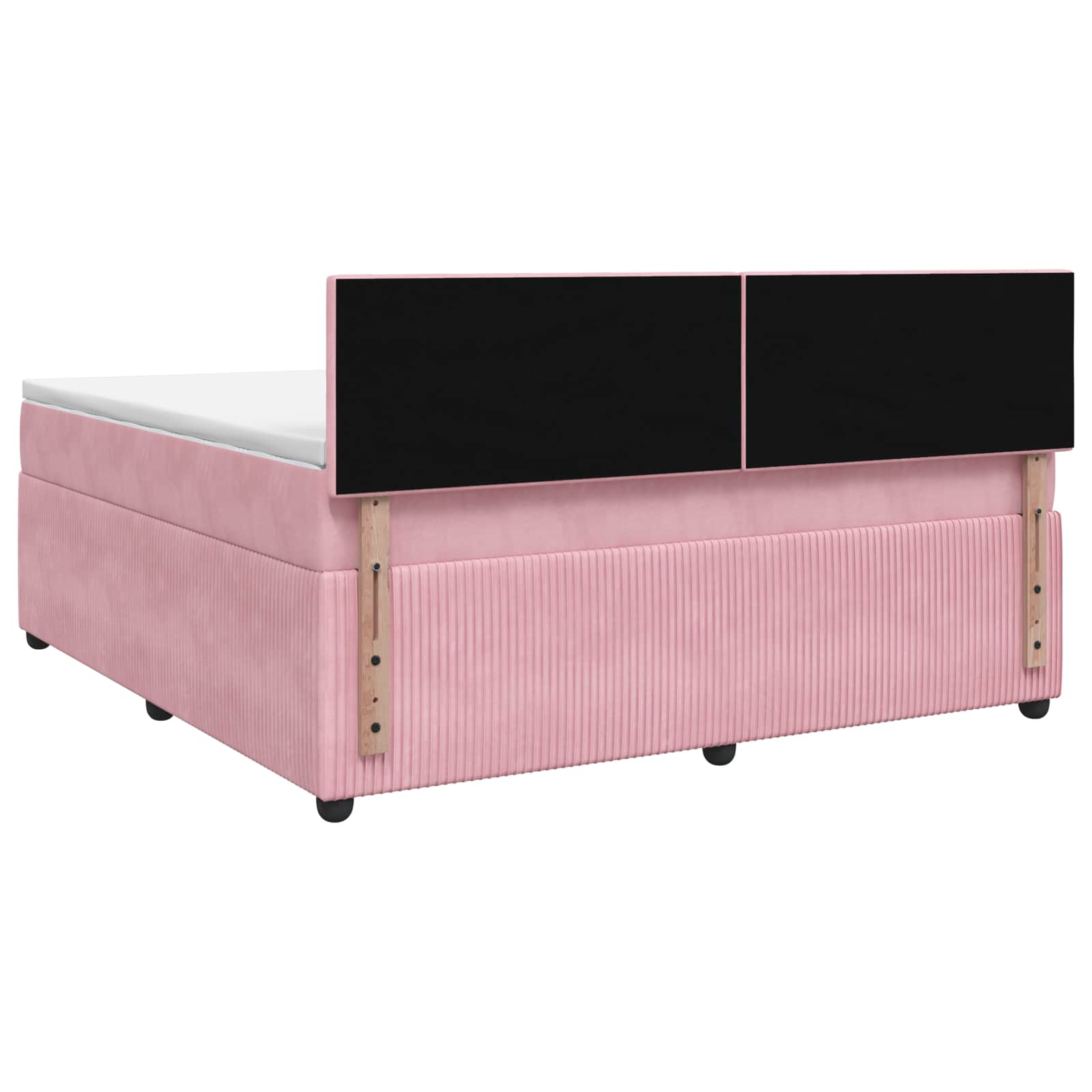 Boxspring krevet s madracem Ružičasta 140 x 200 cm Baršun