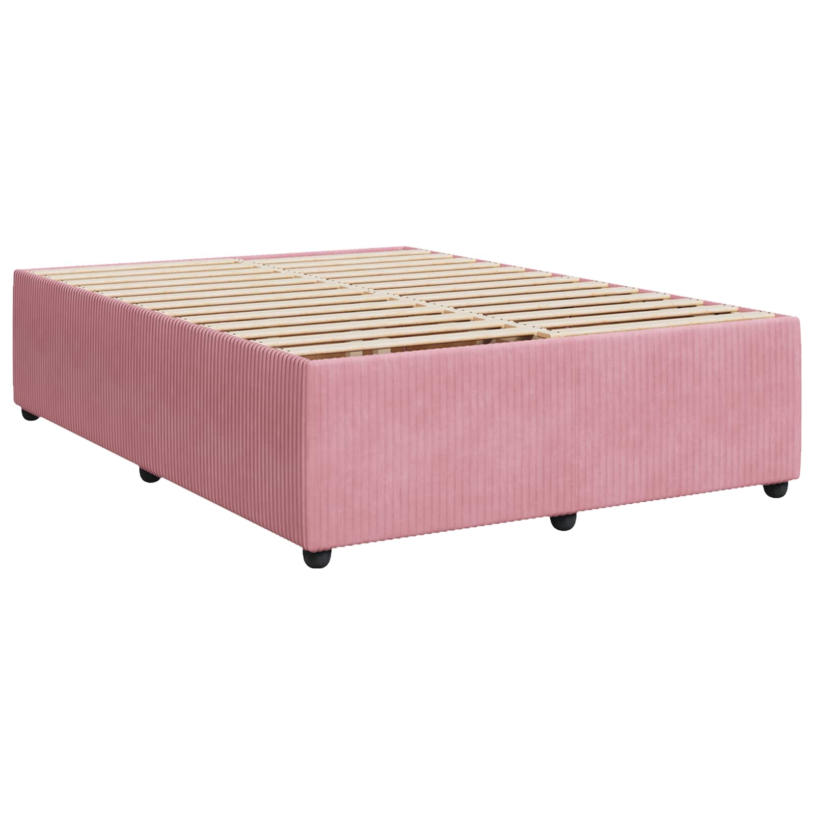 Boxspring krevet s madracem Ružičasta 160 x 200 cm Baršun