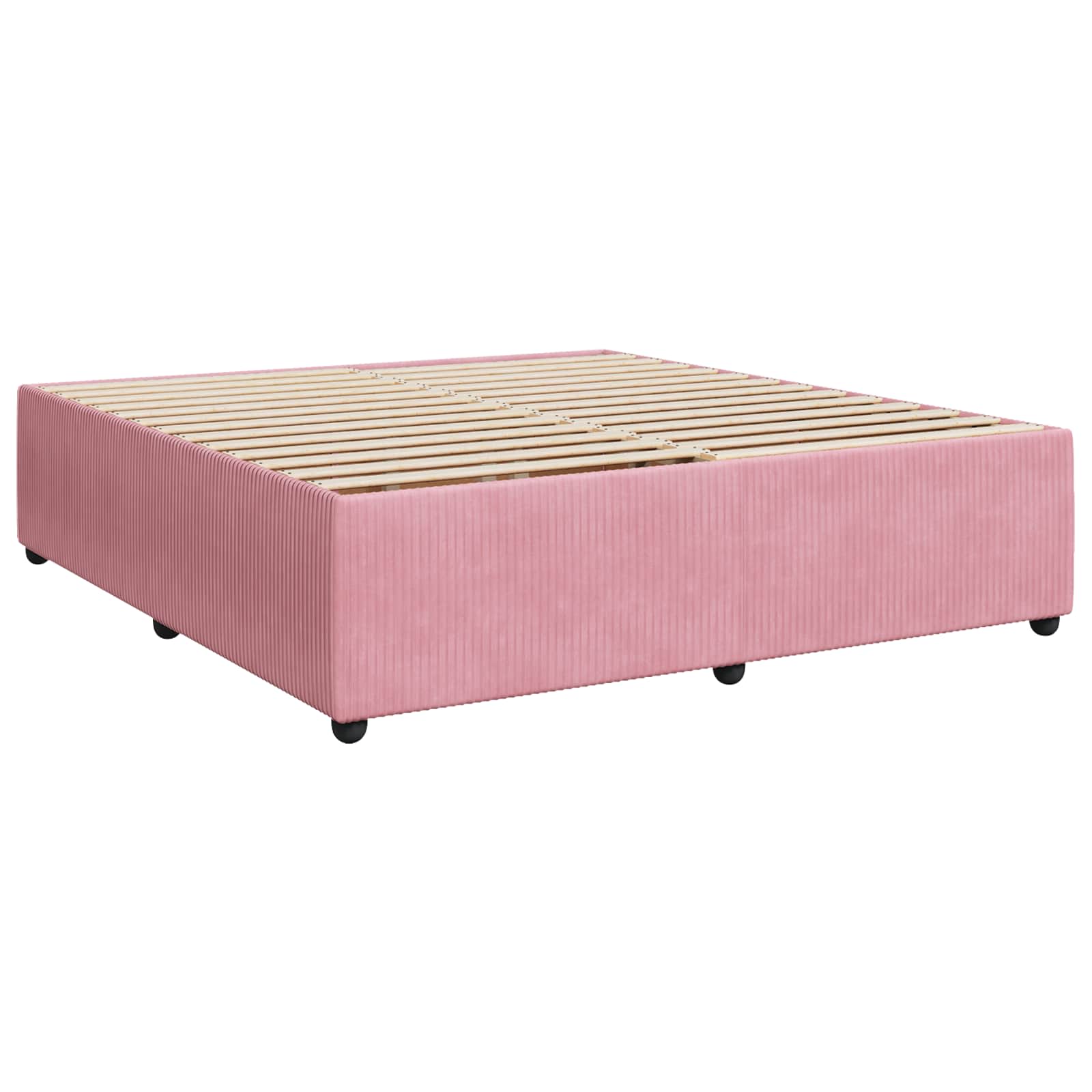 Boxspring krevet s madracem Ružičasta 180 x 200 cm Baršun