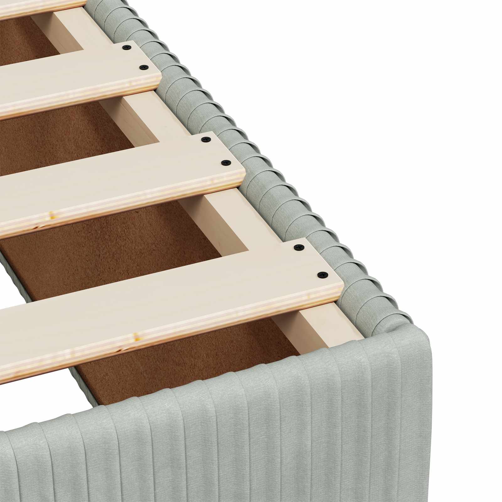 Boxspring krevet s madracem Svjetlosiva 200 x 200 cm Baršun
