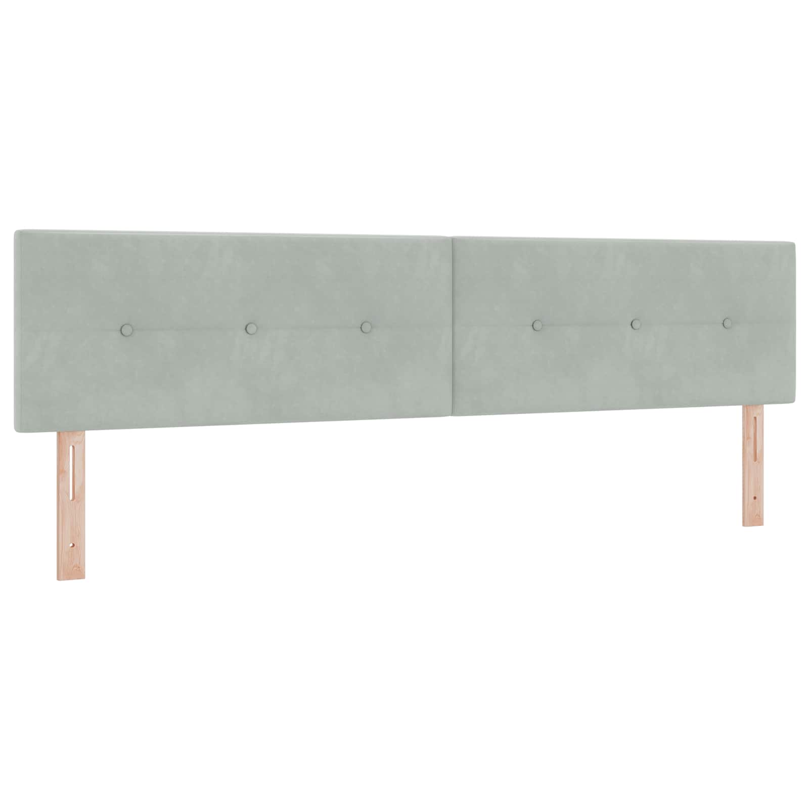 Boxspring krevet s madracem Svjetlosiva 200 x 200 cm Baršun