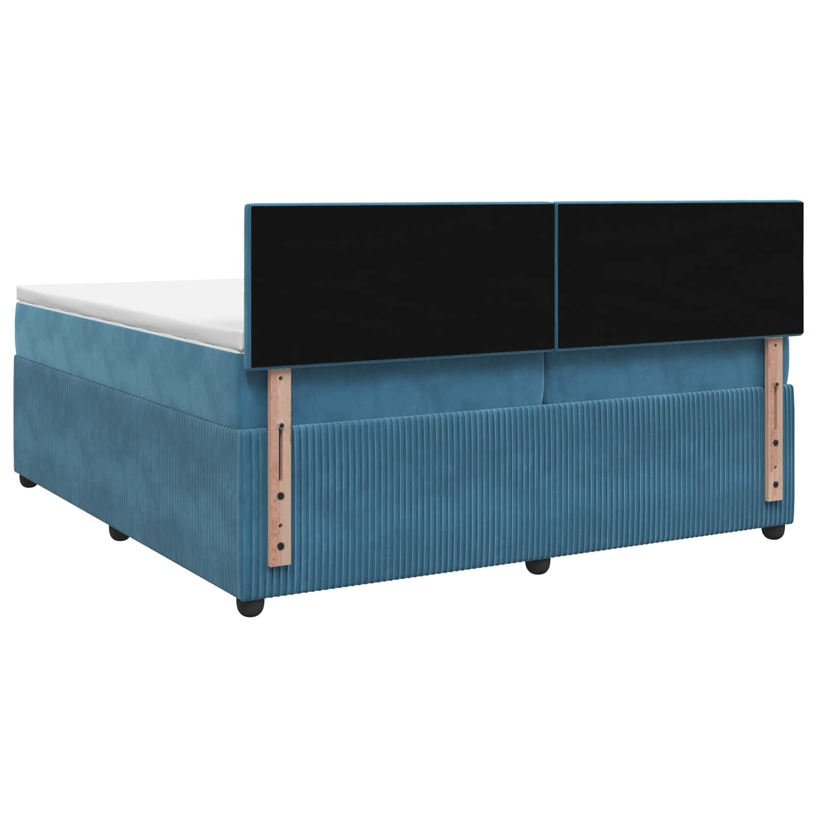 Boxspring krevet s madracem Plava 200 x 200 cm Baršun