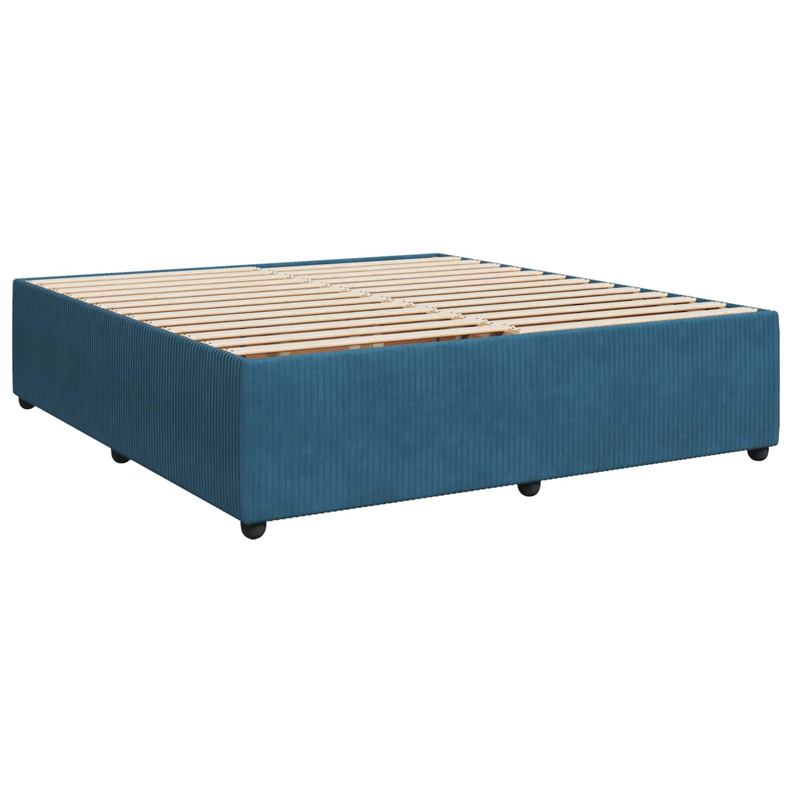 Boxspring krevet s madracem Plava 200 x 200 cm Baršun