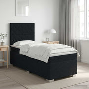 Boxspring krevet s madracem Crna 80 x 200 cm Tkanina