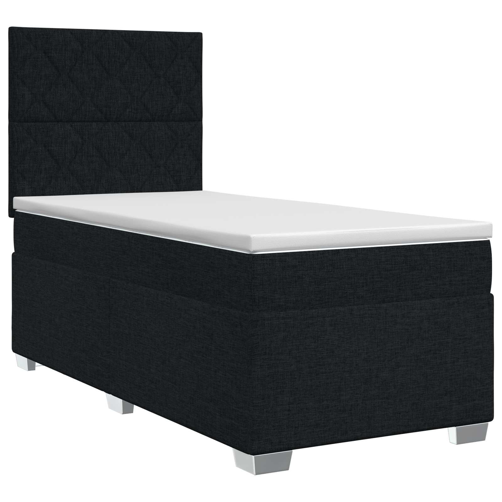 Boxspring krevet s madracem Crna 80 x 200 cm Tkanina