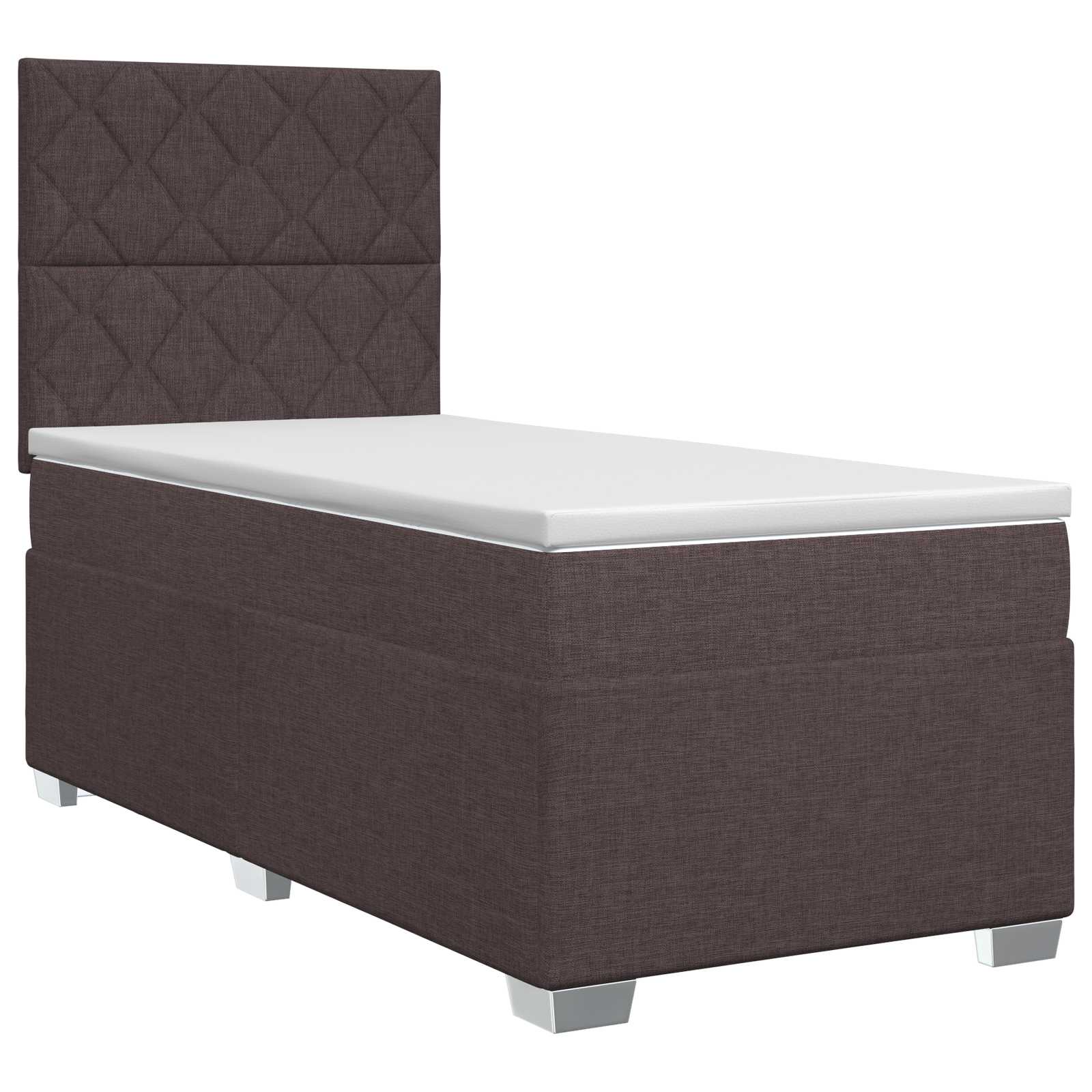 Boxspring krevet s madracem Tamno smeđa 80 x 200 cm Tkanina