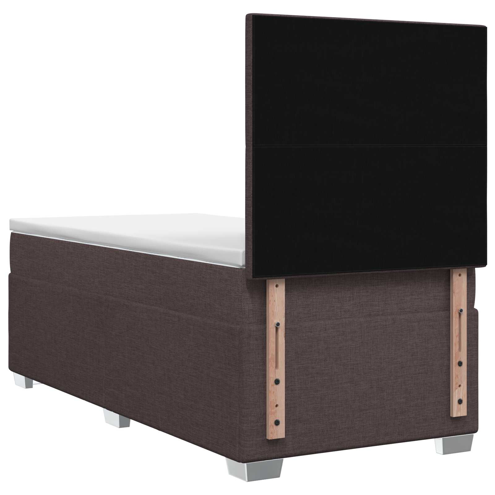 Boxspring krevet s madracem Tamno smeđa 80 x 200 cm Tkanina