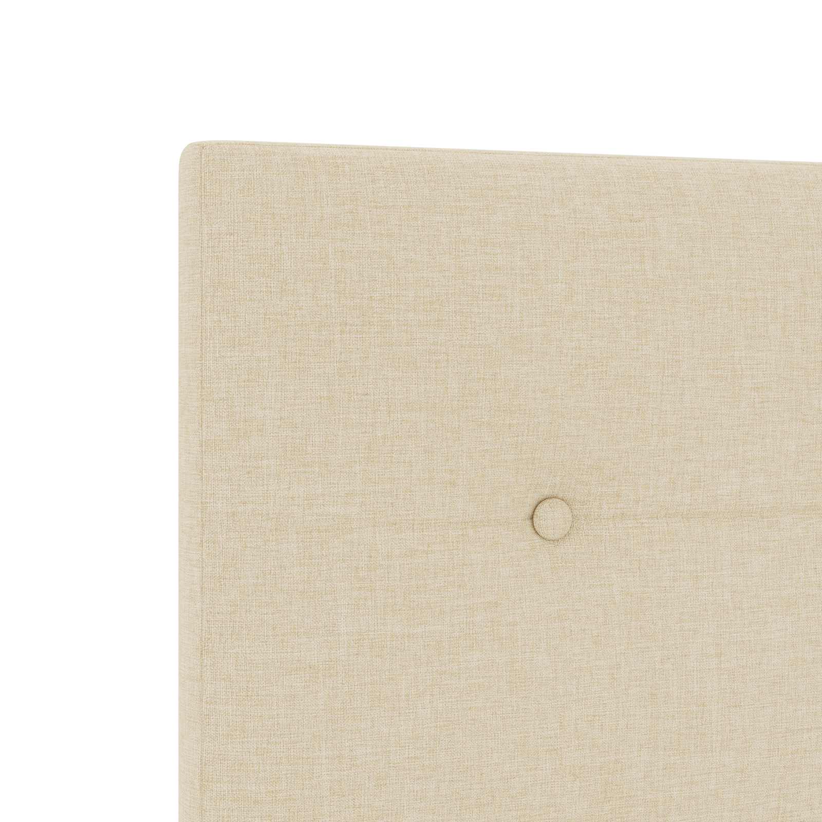 Boxspring krevet s madracem Krem 90 x 200 cm Tkanina