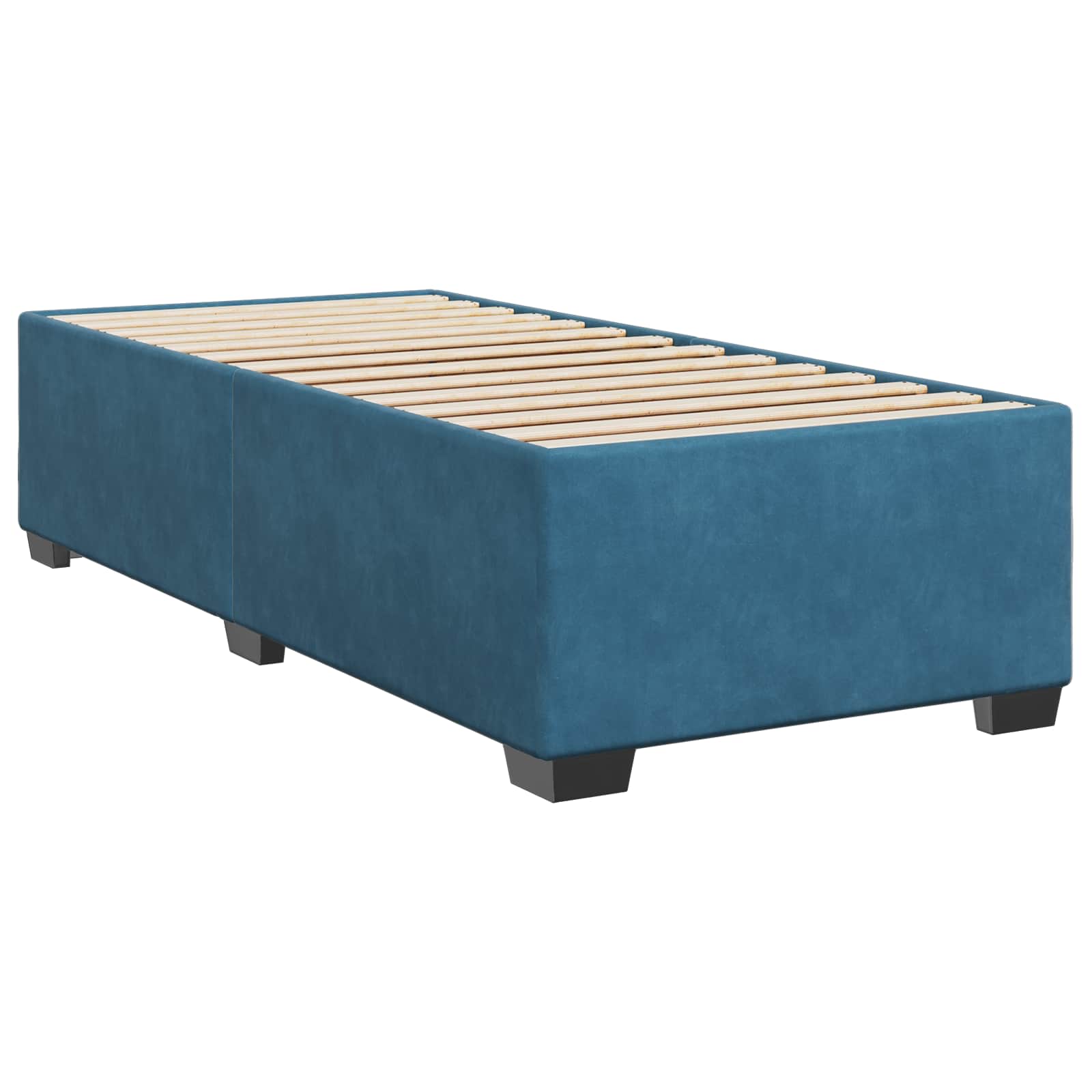 Boxspring krevet s madracem Plava 90 x 190 cm Baršun