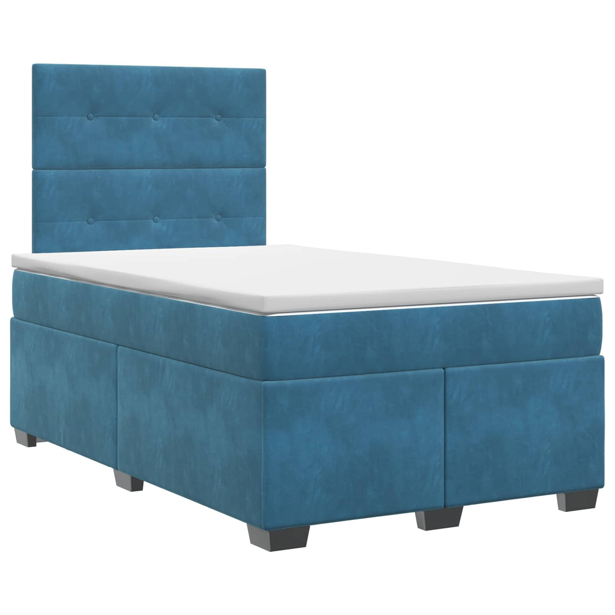 Boxspring krevet s madracem Plava 120 x 200 cm Baršun