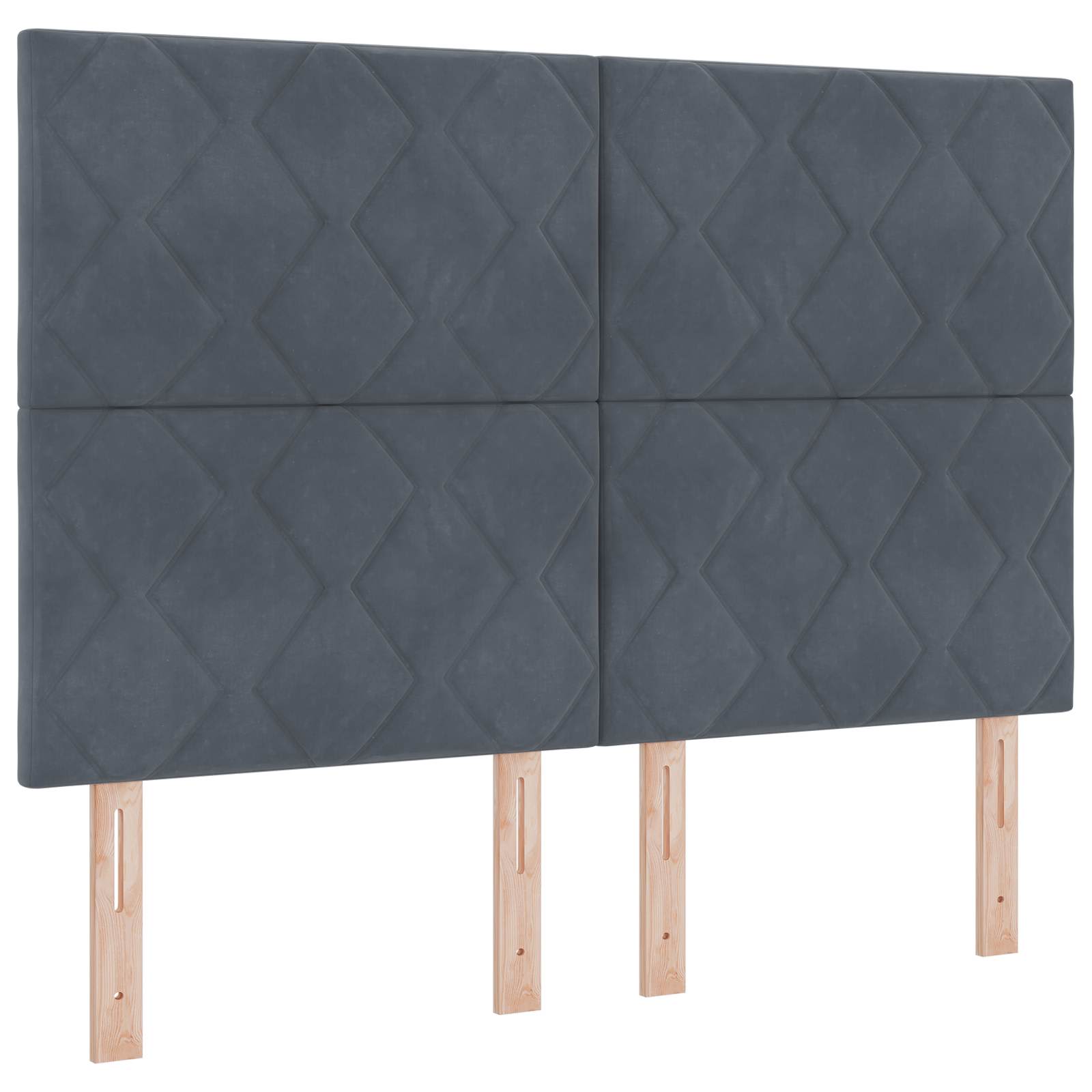 Boxspring krevet s madracem Tamnosiva 140 x 190 cm Baršun