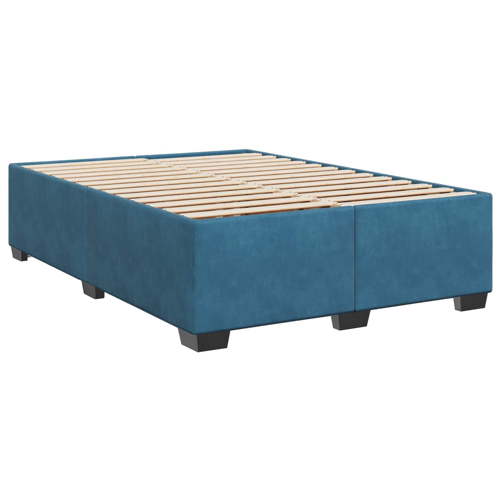 Boxspring krevet s madracem Plava 140 x 200 cm Baršun