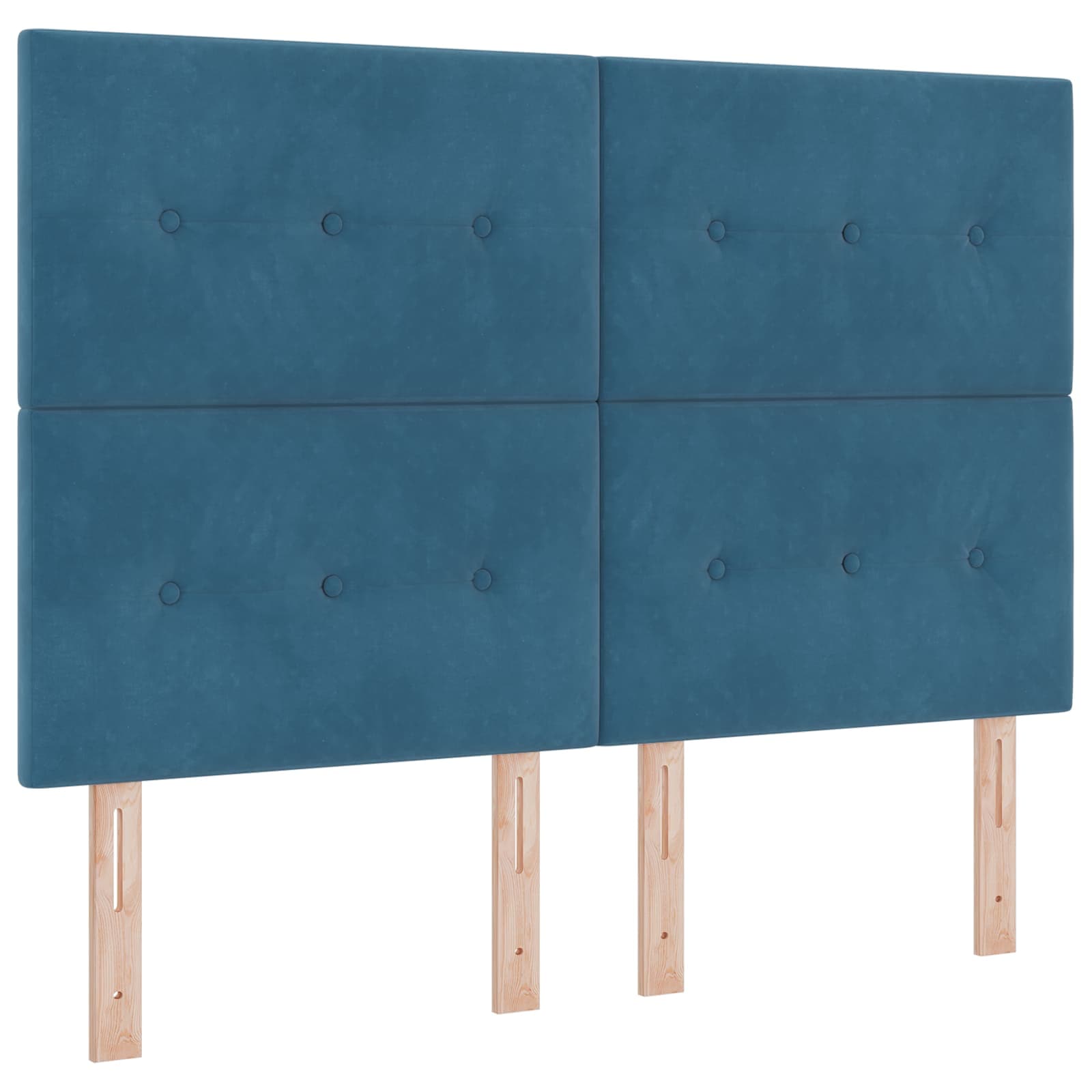 Boxspring krevet s madracem Plava 160 x 200 cm Baršun