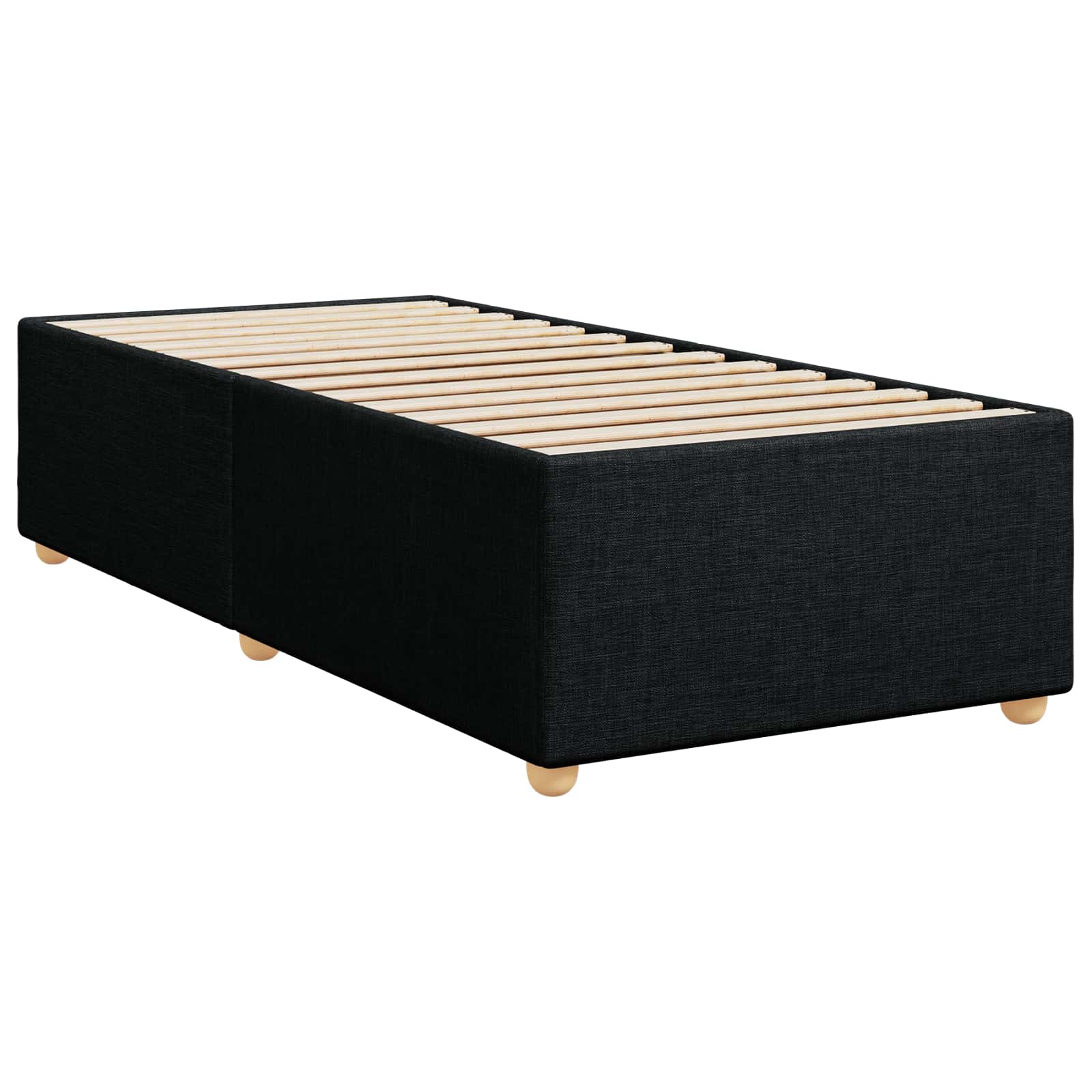 Boxspring krevet s madracem Crna 80 x 200 cm Tkanina