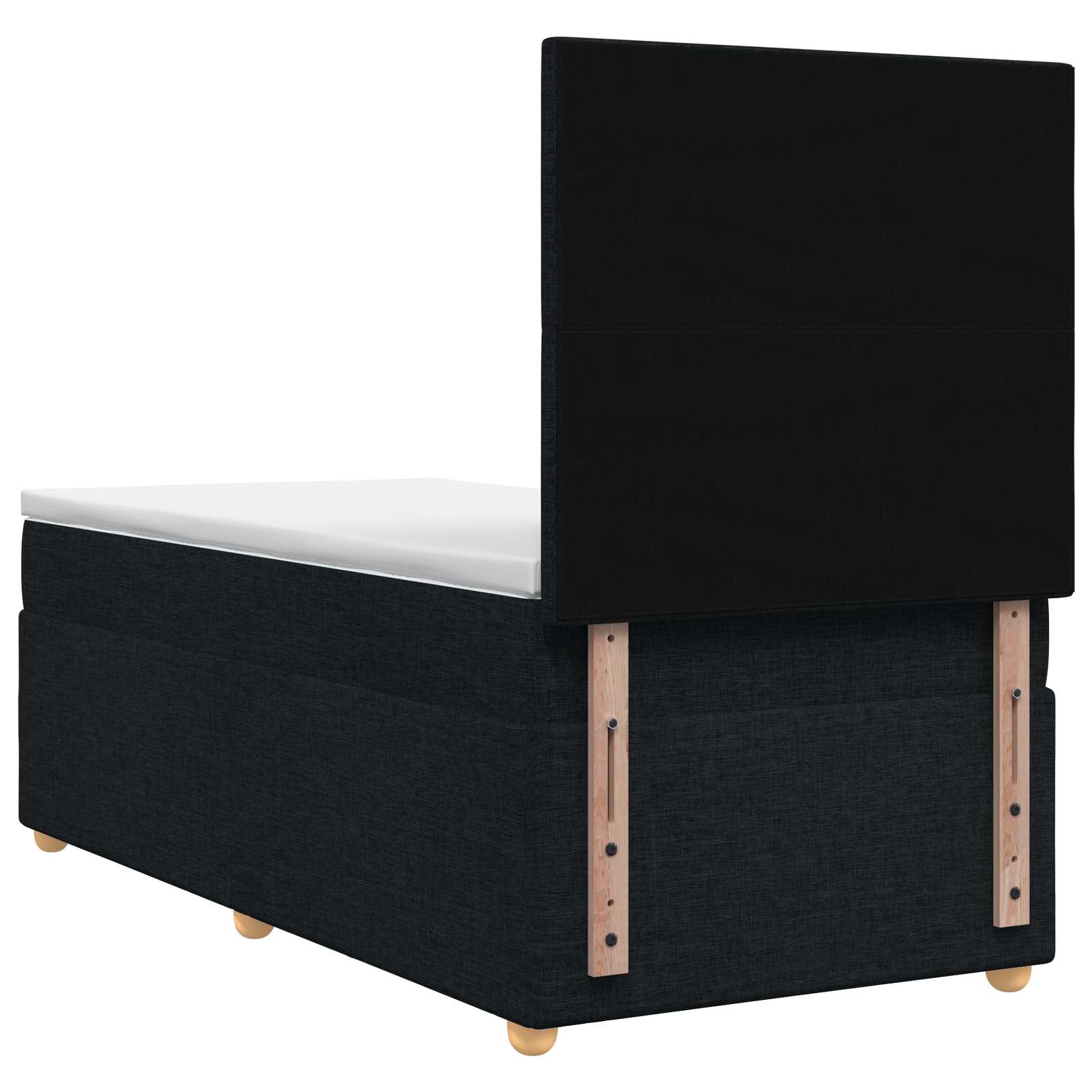 Boxspring krevet s madracem Crna 80 x 200 cm Tkanina