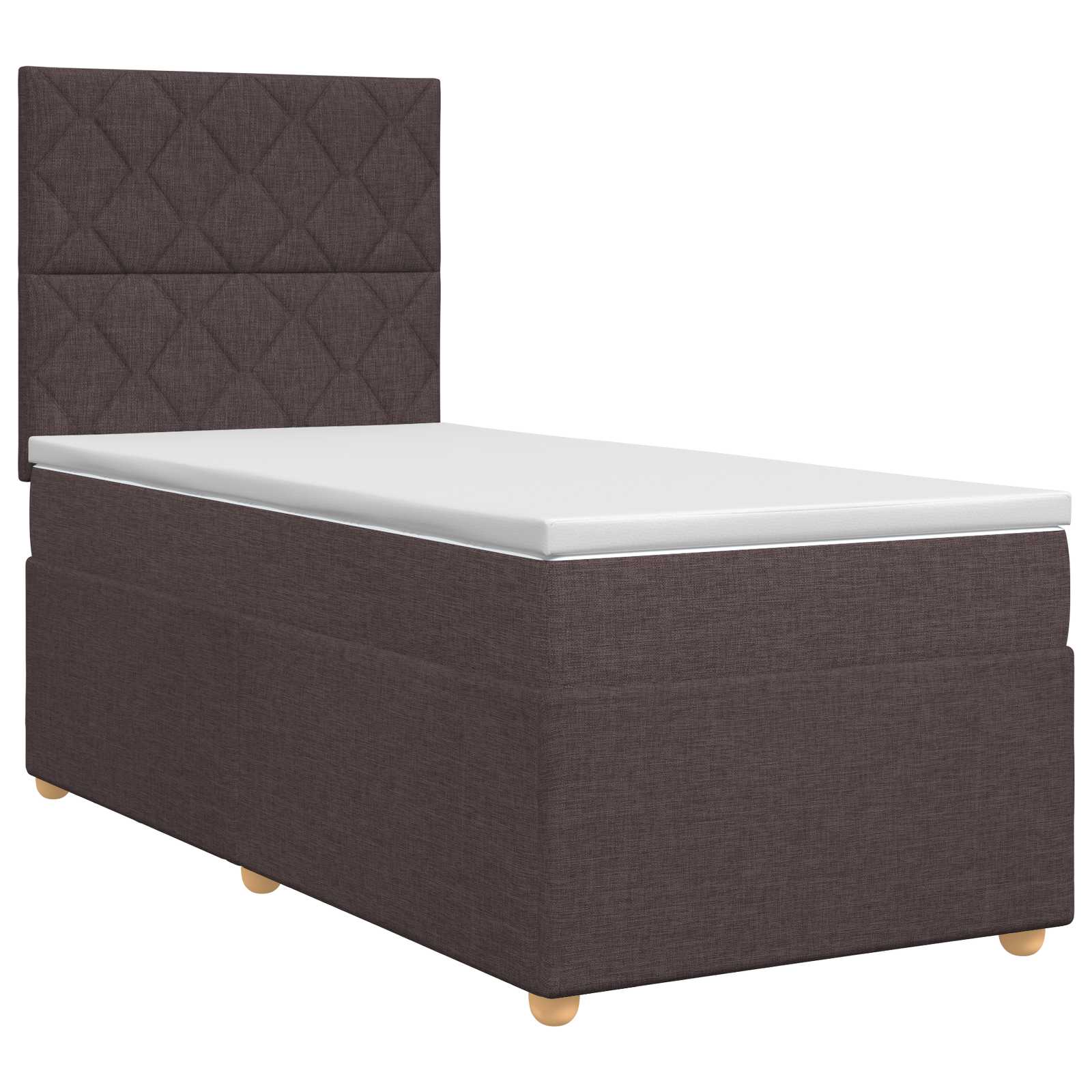 Boxspring krevet s madracem Tamno smeđa 80 x 200 cm Tkanina