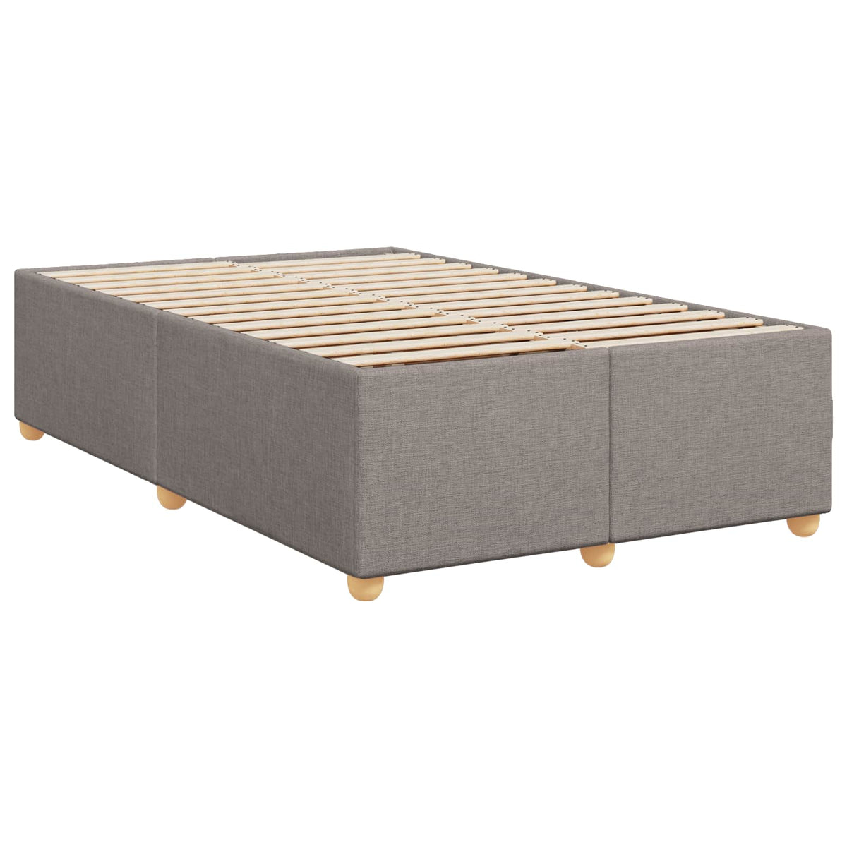Boxspring krevet s madracem Sivosmeđa 120 x 200 cm Tkanina