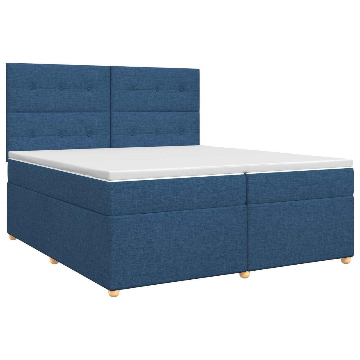 Boxspring krevet s madracem Plava 200 x 200 cm Tkanina