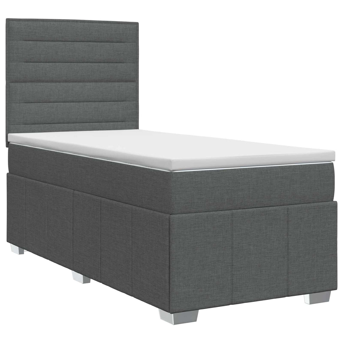 Boxspring krevet s madracem Tamnosiva 90 x 190 cm Tkanina