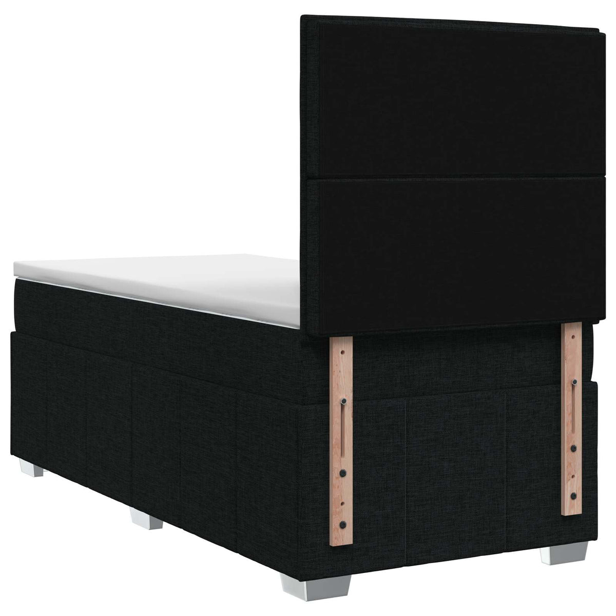 Boxspring krevet s madracem Crna 100 x 200 cm Tkanina